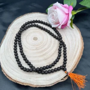 Divya Karungali Mala 108+1 – Natural Ebony Wood Beads | Lab Certified & Energized for Japa & Protection