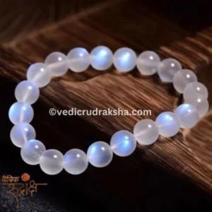 Natural Moonstone Bracelet – 8mm Lab Certified Crystal Jewelry for Intuition, Emotional Balance & Positive Energy