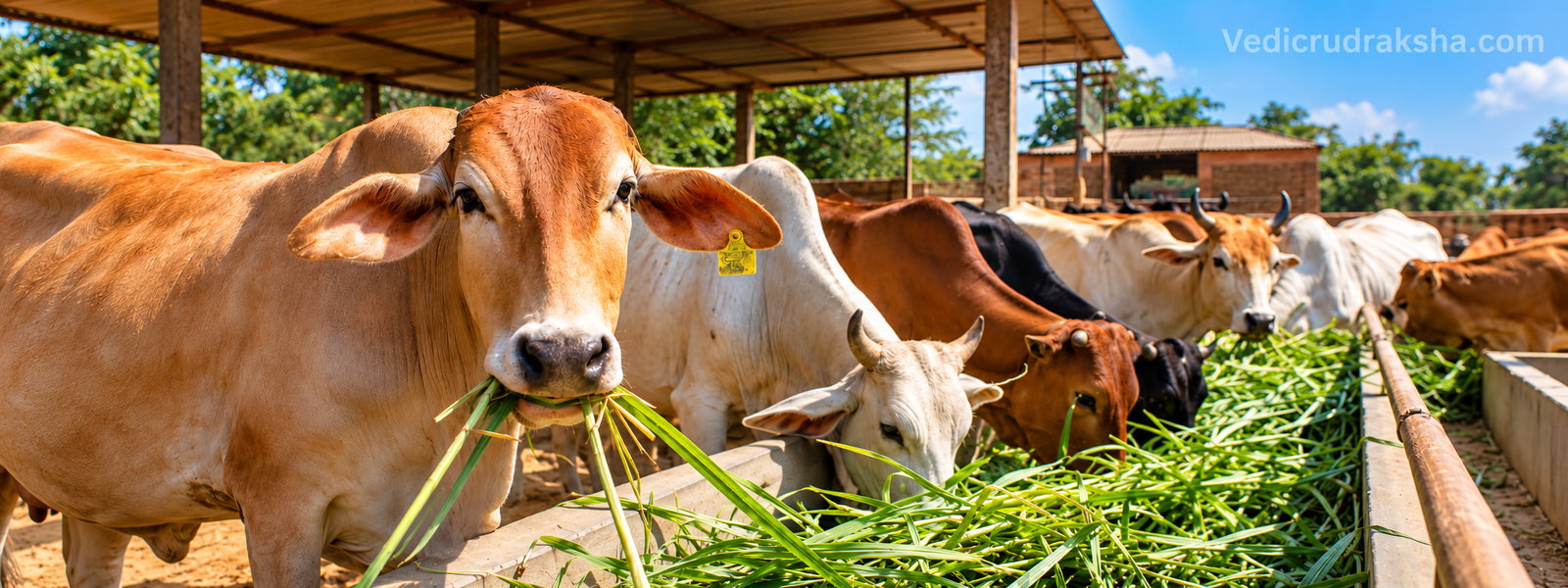 cows-in-gaushala-vedicrudraksha